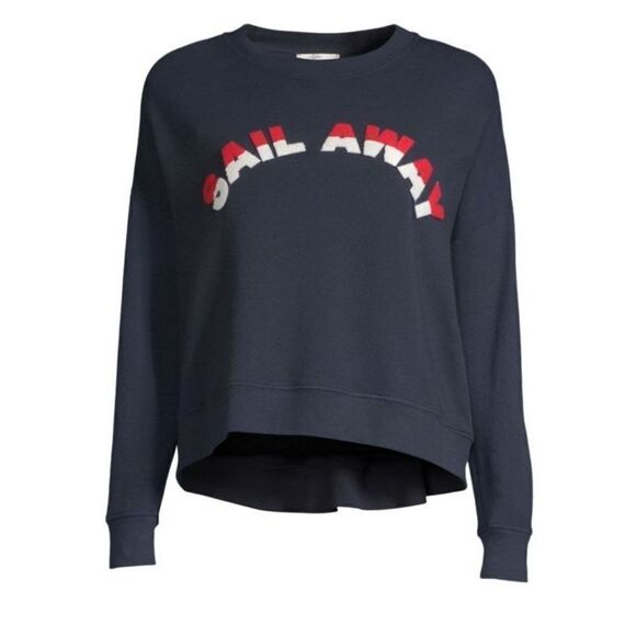 New. JOIE Cropped sweatshirt with a textured "sail away" slogan. Retails $228. X - Picture 8 of 12